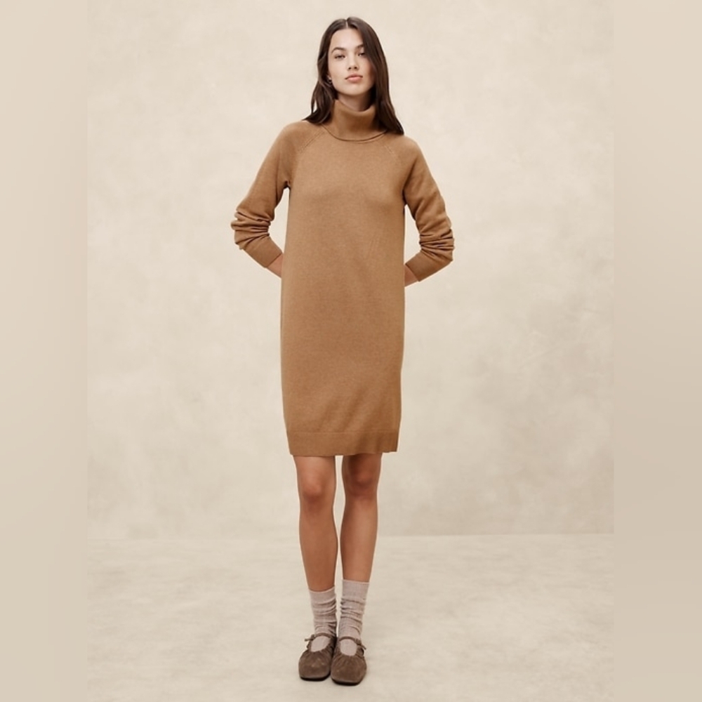 Banana Republic Women's Turtleneck Sweater - Brown